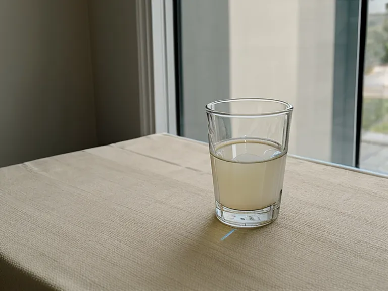 Un téléphone posé face contre terre sur une table, symbolisant la déconnexion.