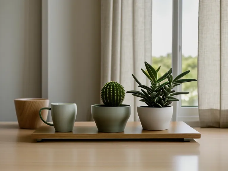 Pile de cartes de visite reliées par une ficelle à côté d'une plante succulente, image d'un réseau professionnel construit sans hâte.