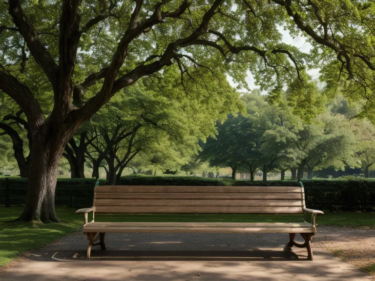 Banc vide dans un parc lyonnais, moment de calme pendant une pause bien-être au travail