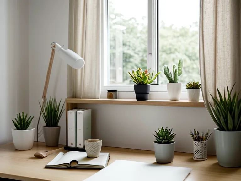 Agenda épuré et plante verte, symboles d'une routine de travail plus sereine après un burnout